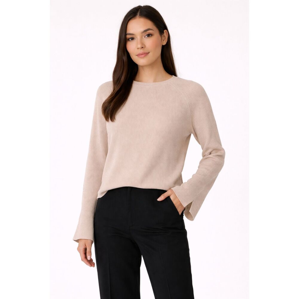 HELMUT LANG Wool/Cashmere Relaxed‎ Fit Sweater Oatmeal Small